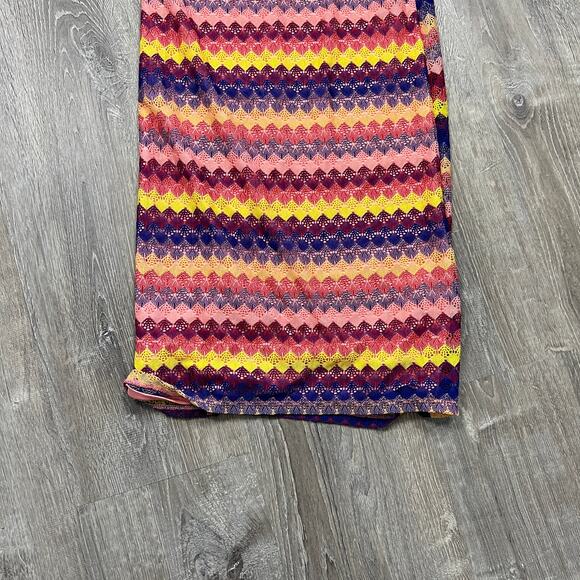 Wild Fable Women's Striped Multicolor Crochet Slip Dress - Size Large - NWT - Picture 8 of 11